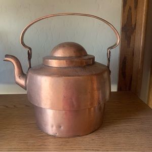 Solid Copper Kettle from Denmark Knob Missing — Antique